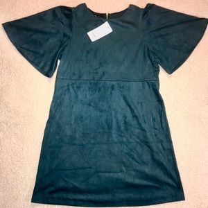 Suede, blue-green dress size M